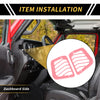 Jeep Wrangler JL Dashboard Side Air Vent AC Outlet Cover Trim (18-24)