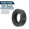 Oil Seal 14x25x7mm NBR Rubber Black 5Pcs