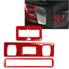 Audi TT (2001-2006) 3 x Pcs Carbon Red Hardtop Car Reading Light Panel Cover