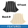 Ford Focus (2008-2011) Black 6pcs Door Pillar Window Trim