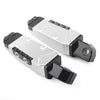 Suzuki GSXR600 / 750 / 1300 Hayabusa Silver Rear Footrests Foot Pegs