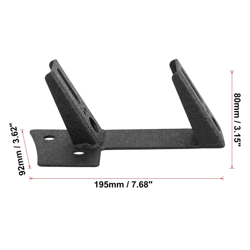 Jeep Wrangler Windshield Dual A Pillar Work Light Mount Bracket Set (2007-2017)