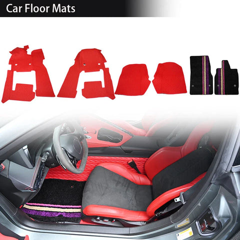 Corvette C8 2020-2024 Full Carpet Protector Accessories 6 x Floor Mats