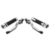 BMW S1000R S1000RR Silver Extendable Brake Clutch Levers Grip Set (2010-2023)