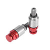 Honda Yamaha Red M5x0.8 Motorcycle Screw Fork Air Bleeder Valves 2 x