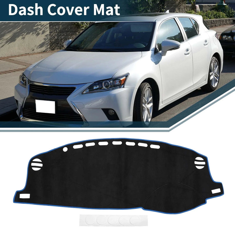 Lexus CT 200H 2011-2019 Sun Protector Pad Black Blue Dashboard Cover Mat