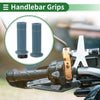 Make Model 25mm Motorcycle Hand Grips Handlebar Grips TPU Gray Blue