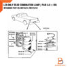 Mitsubishi Triton Rear Tail Light Lens (1986-1996)