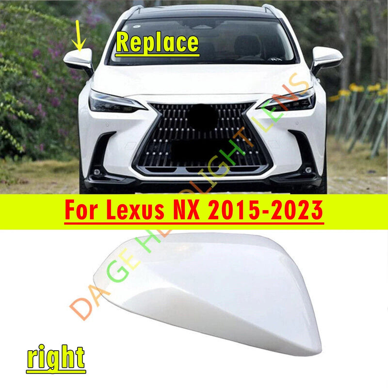 Lexus NX Gloss White Right Side Rearview Mirror Cover (2015–2023)
