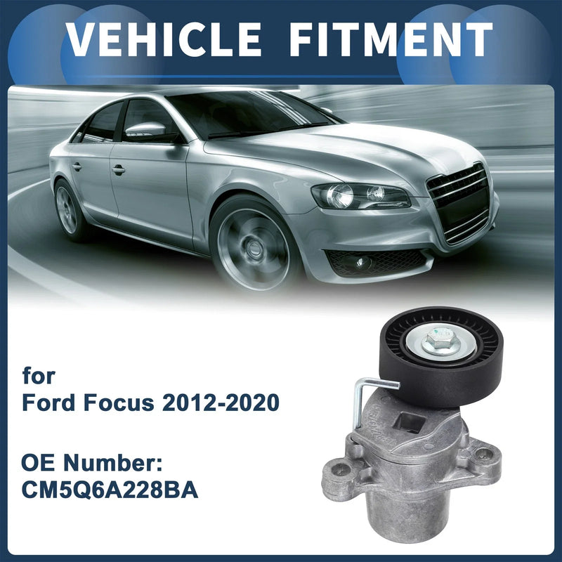 Ford Focus (2012-2020) - Durable Metal Component, 1 Pcs Belt Tensioner