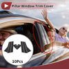 Acura RDX (2007-2012) Black Front Rear Left Right Door Pillar Window Trim 4 x