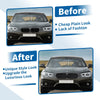 BMW 1 Series F20 Matte Black Pair Front Upper Bumper Grille (2011-2019)