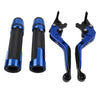 765 SPEED TRIPLE Blue Extendable Brake Clutch Levers Grip Set (2016-2023)