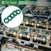 Oil Seal Seal Ring Rotary Shaft Seal TPU 10x16x4mm High Pressure Green 5 Pcs