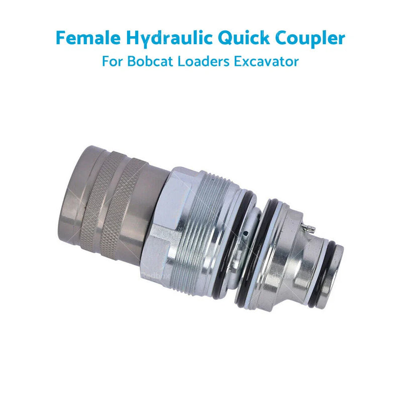 Bobcat Hydraulic Female Flat Face Quick Coupler 46mm