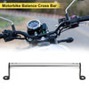 Motorcycle Balance Cross Bar Handlebars / 0.41" Hole Diameter / Silver Tone