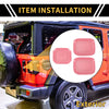Jeep Gladiator JT (2020-2024) Pink Exterior Door Handle Bowl Cover Trims