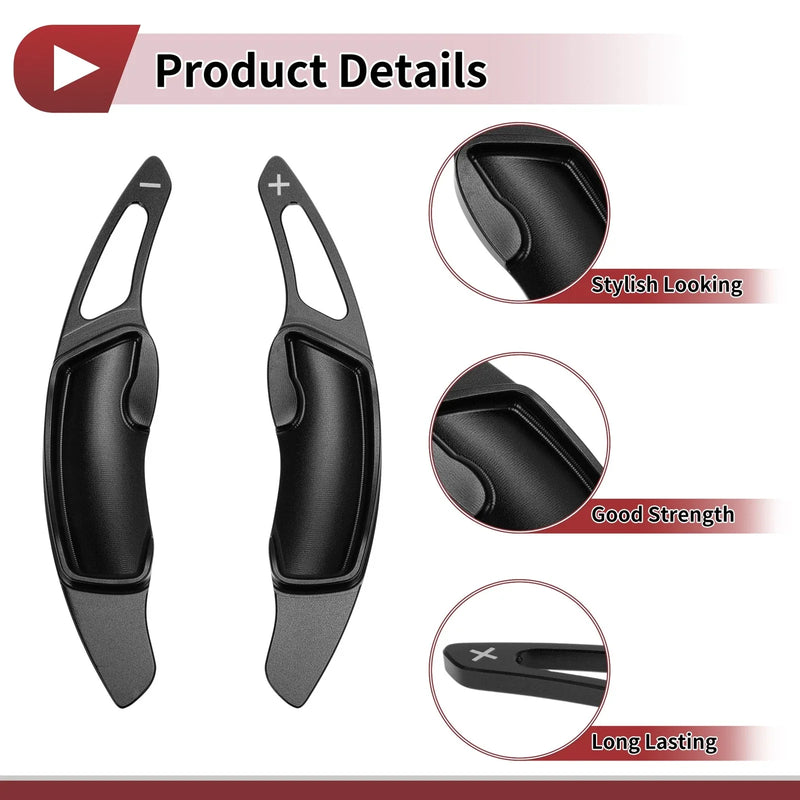 Subaru Outback Black Aluminum Alloy Steering Wheel Paddles (2012-2025)