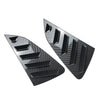 VW Polo MK6 Rear Side Window Louver Vent Trim Covers 2 x (2018-Present)