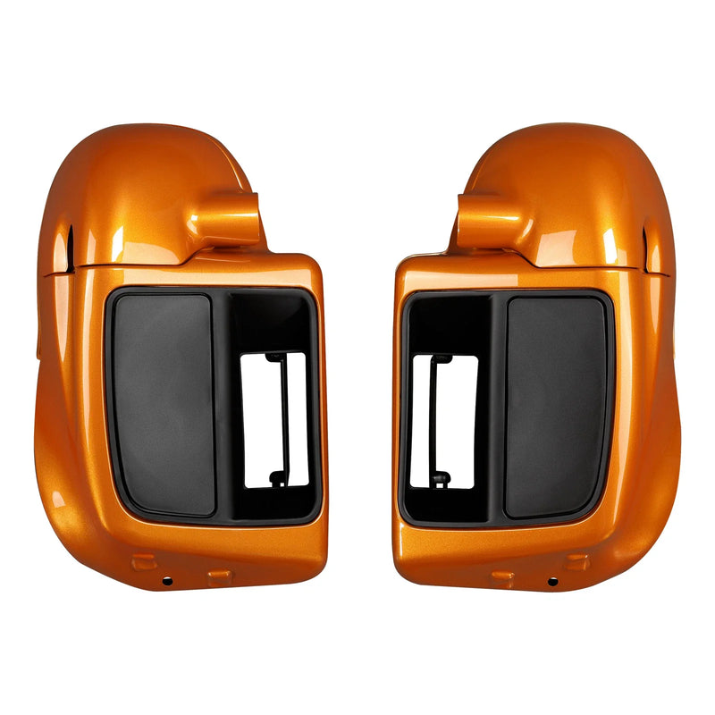 Harley Touring (2014-2023) Amber Whiskey Lower Vented Fairings Speaker Pods