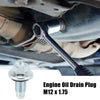 Buick M12 x 1.75 Steel Engine Oil Drain Plug Screw with Seal Ring
