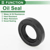 Rotary Shaft Seal NBR Rubber Oil Seal 19x32x7mm Black 5 Pcs
