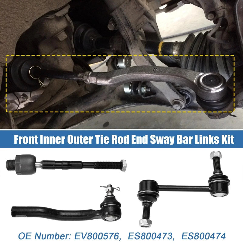 Lincoln MKX 6pcs Tie Rod End Links & Sway Bar Link (2007-2015)