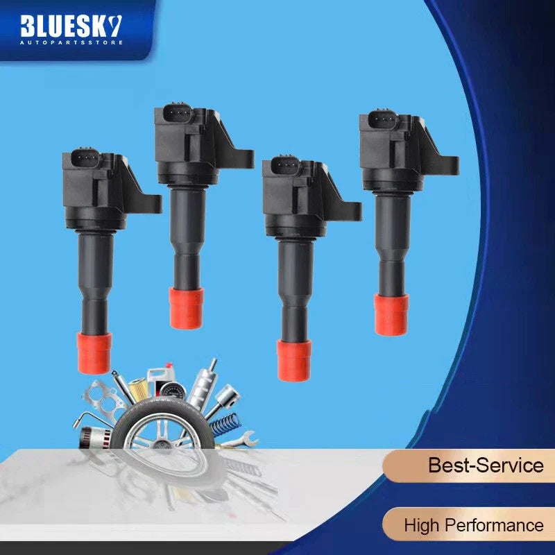 Honda Jazz II Set of 4 Ignition Coils (2002-2008)