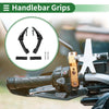 Motorcycle Hand Grips Cover Kit Handle Bar Throttle Grips Aluminum Rubber