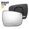 Nissan Rogue, Pathfinder Right Side Heated White Mirror Glass (2008-2023)