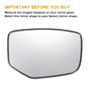 Honda Accord Right Side White Mirror Glass w/ Back (2008-2010)