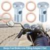 Make Model 2 x M16x1.5 38mm Motorcycle Hollow Screws with Washers Metric Thread