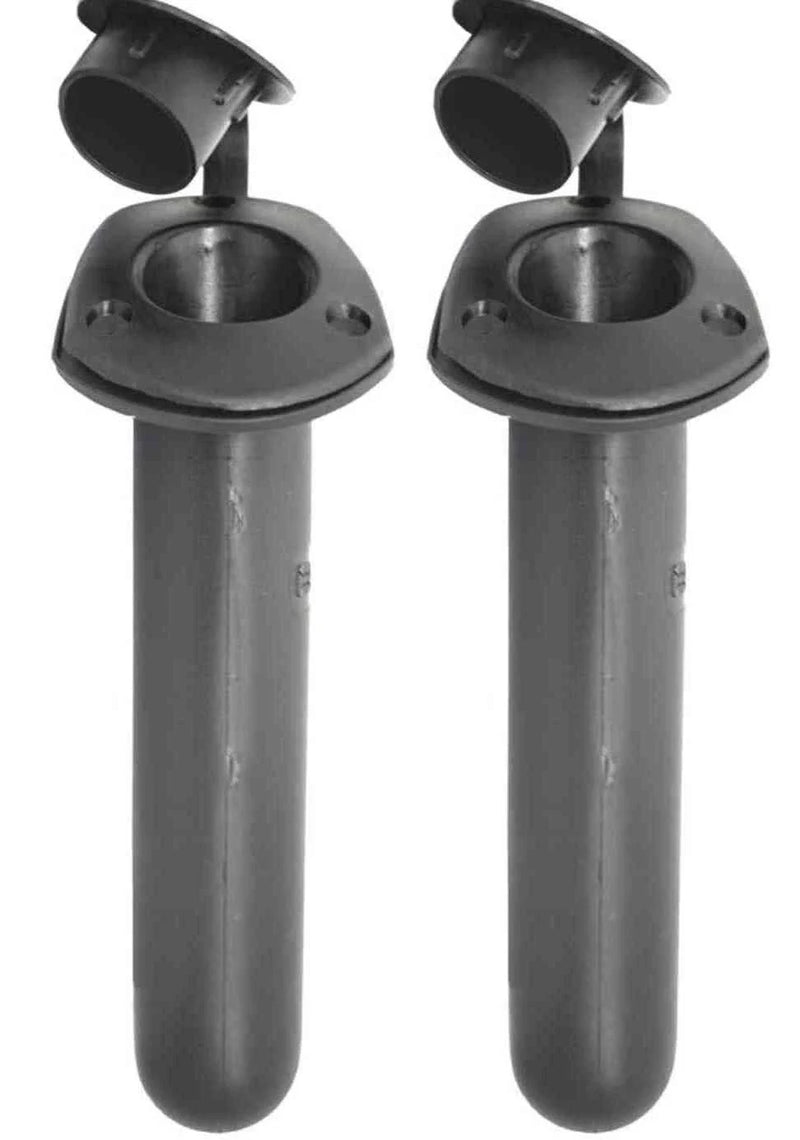 Kayak / Fishing / Boat Rod Holders Rod Holders x 2 with Black Caps