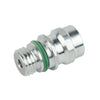 Vehicle 1pc A/C Service-Valve High Side R-134a Port Adapter With Replaceable Valve Cores