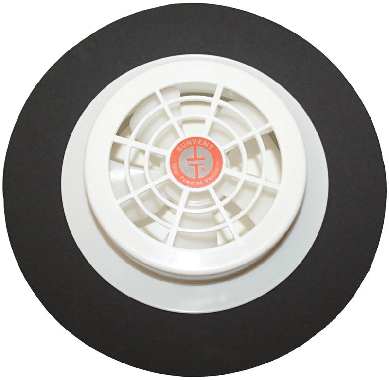 Caravan / Boat White Plastic Low Profile Solar Vent Exhaust & Intake