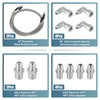 Chevy TH350 TH400 700R4 53" Transmission Cooler Hose Line Fitting Set