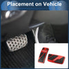 Ford Ranger 2024 Red Automatic Foot Accelerator Pedal Covers