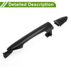 Hyundai Kia Picanto Black Rear Right Exterior Door Handle (2011-2016)