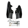 Harley Touring Street Glide Chrome/Black Mid-Frame Air Deflectors (01-08)