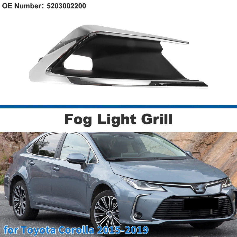 Toyota Corolla Front Right Fog Light Grill (2015–2019)