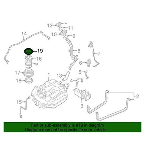 Mazda 2, 3, 6 RX-8 Fuel Tank Pump Union Nut