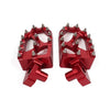 Honda CR50 CR125R CR250R (1995-2001) 2 x Rests Pedals Red CNC Foot Pegs