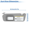 Toyota Highlander 2014-2016, 2019 (No.743200E074B0) Gray Left Side Sun Visor