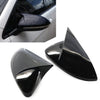 VW Golf MK7 R R-Line Glossy Black Rear Mirror Cover Caps (2014-2019)
