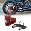 Red Motorcycle Disc Lock System 2 x Keys