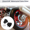 Model 13.5mm Aluminum Alloy Motorcycle Slider Screws Hex Key 1 Set Black