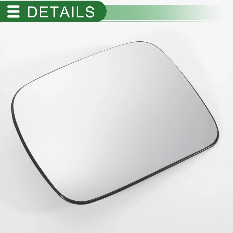 Ford Maverick Left Side White Mirror Glass w/ Back Convex Heated (1993-2000)