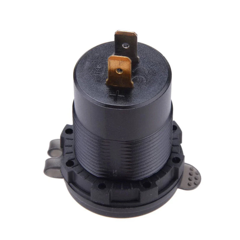 Car & Boat Socket QC3.0 USB Charger Power Outlet with LED Voltmeter
