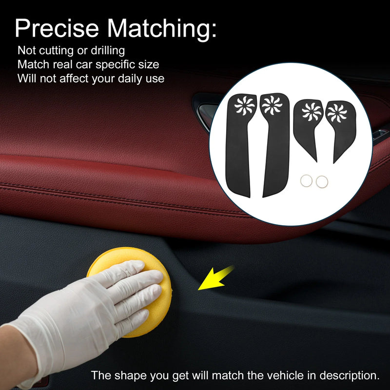 Honda Fit (2021) - Black 1 x Set Car Door Anti Kick Pad Sticker Protector