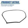 Jeep Wrangler Window Glass Seals (2007-2018)